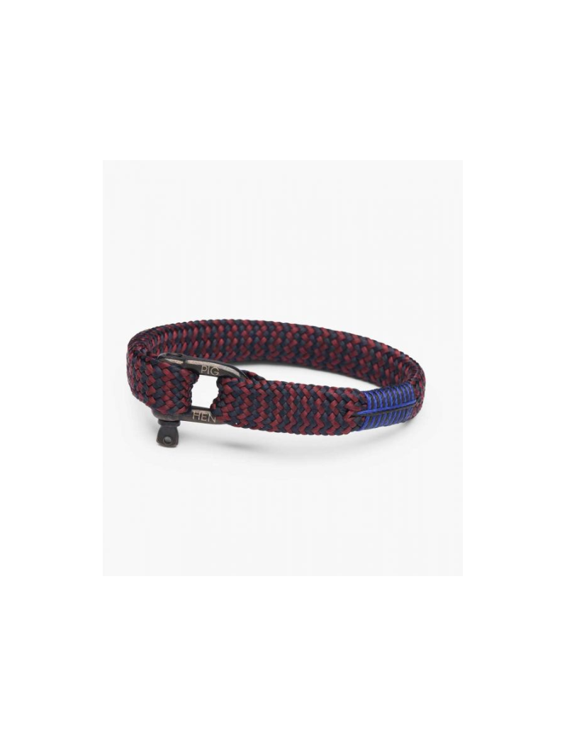 PIG & HEN BRACELET SHARP SIMON BORDEAUX