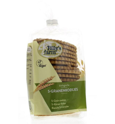 Billy’s Farmgranenkoekjes 5granen bio (175 gr)