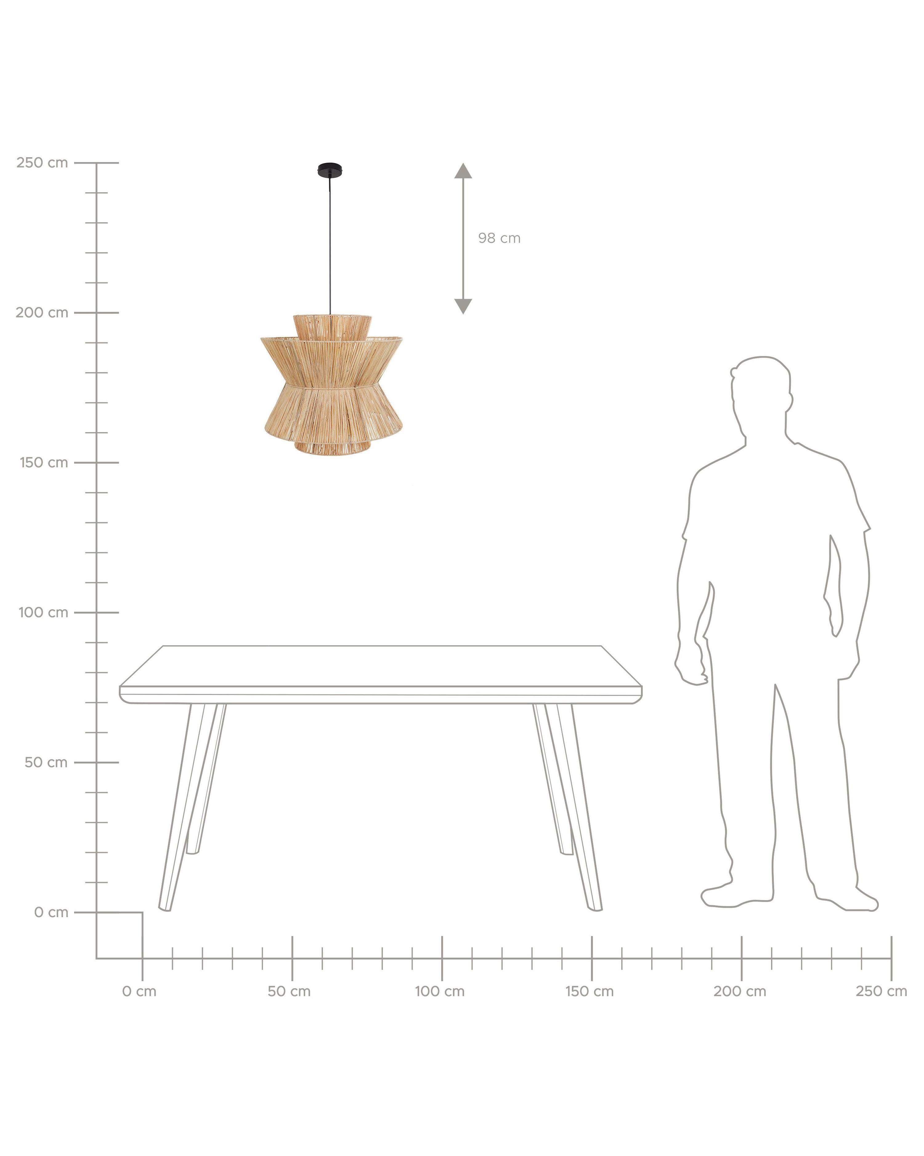 Hanglamp TELAMBA Wicker Natuurlijk