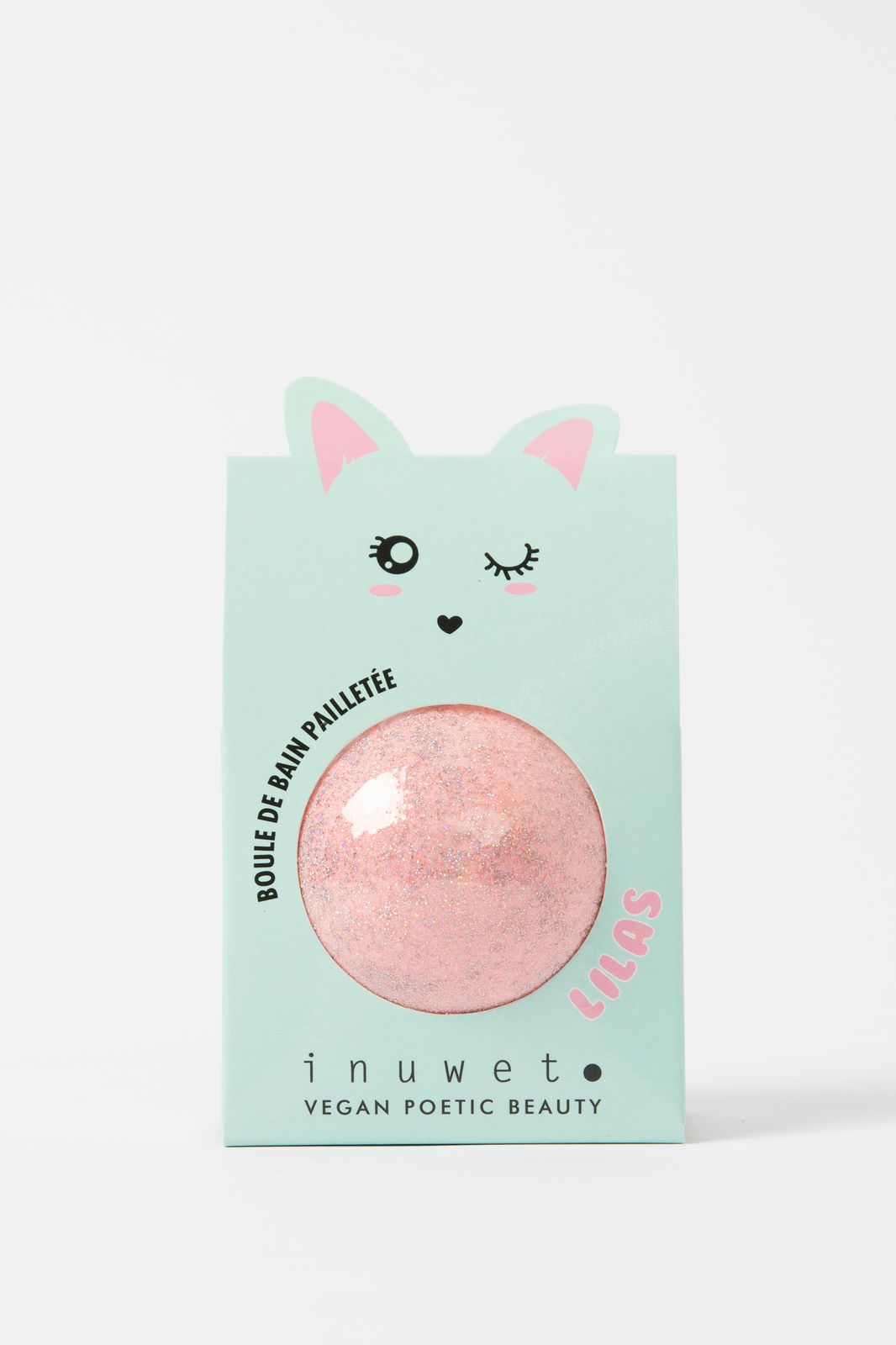 Inuwet glitter fizzer bruisbal lila