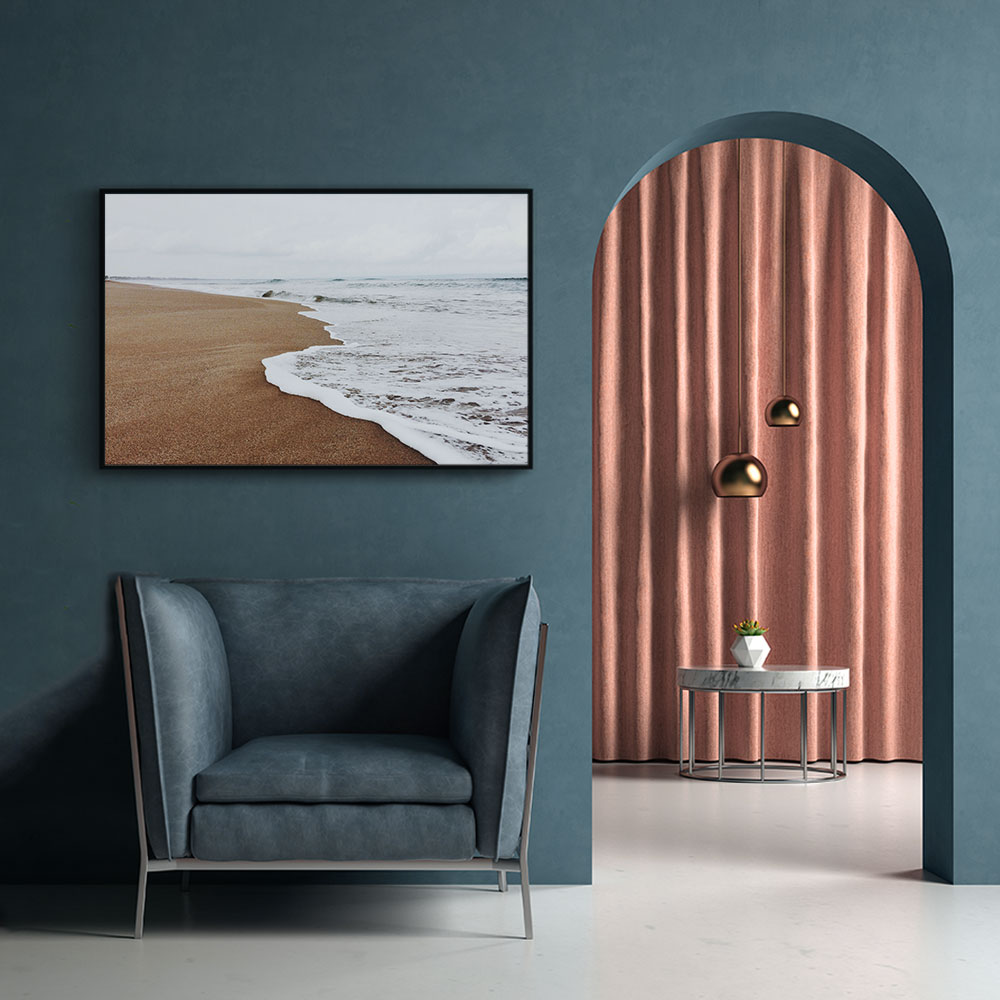 Walljar poster ingelijst - Stille Golven Poster ingelijst - 40 x 60 cm