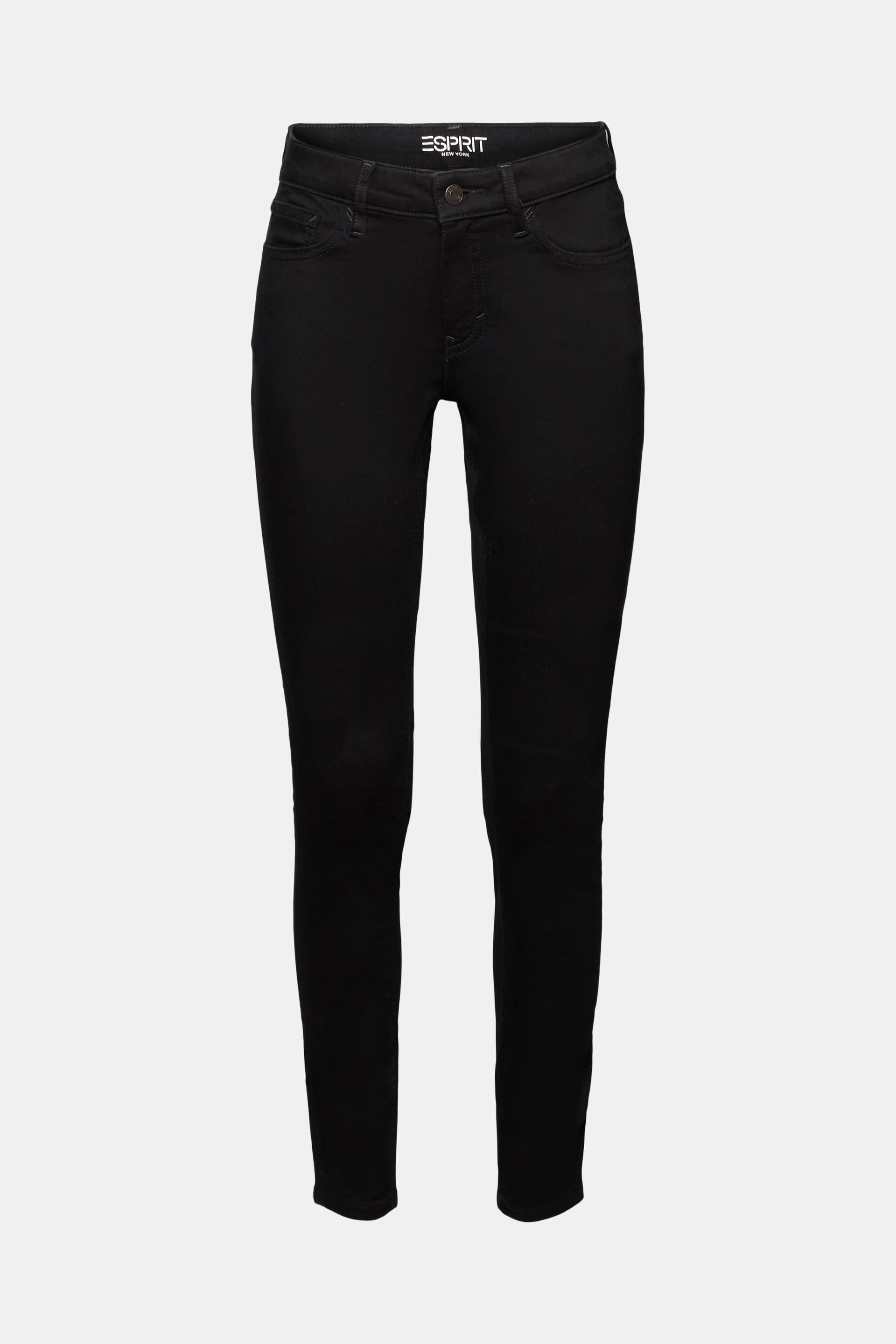 En matière recyclée : jean stretch de coupe Skinny Fit taille mi-haute