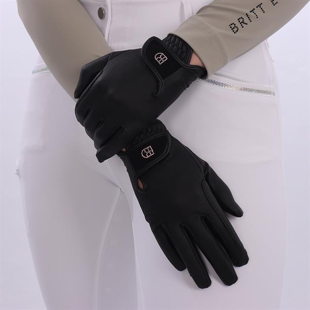Paardrijhandschoenen BRITT EQUESTRIAN AW25 Zwart