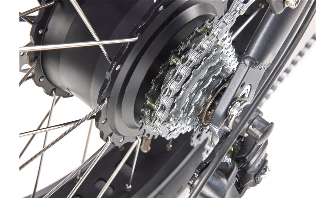 El-Foldecykel Fatbike 36V 8,7Ah koksgrå