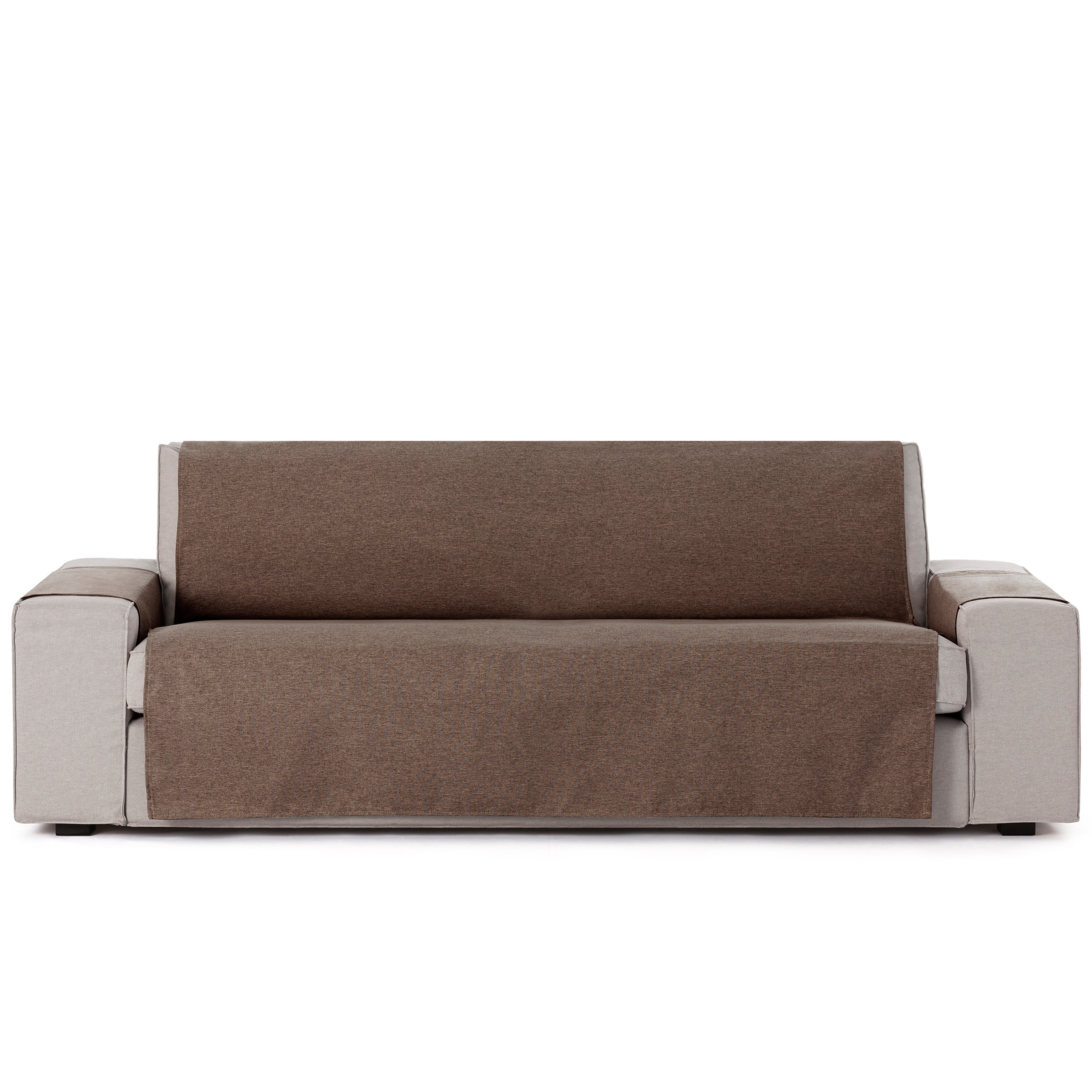 Capa Protetora para Sofá Vipalia de 1 Lugar / Relax Marrom Modelo Brisa
