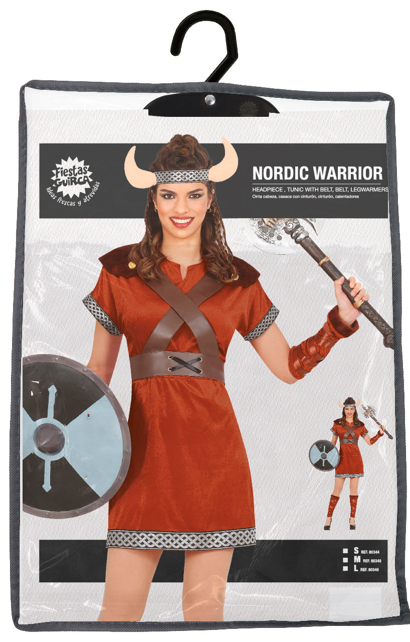 Kostuum Bruin Dames Viking