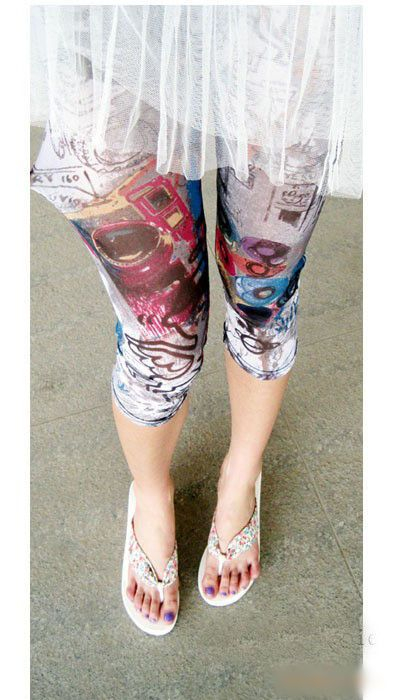 Loville - Capri-legging met print