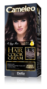 Cameleo Creme Permanente Kleuring 3.3 Donker Chocolade Bruin 1ST