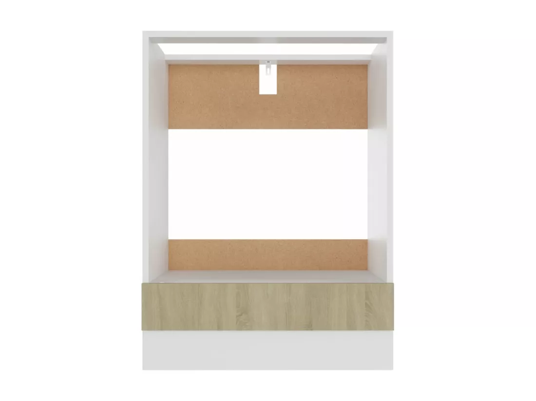 Armoire à four Chêne sonoma 60x46x81,5 cm Bois d’ingénierie