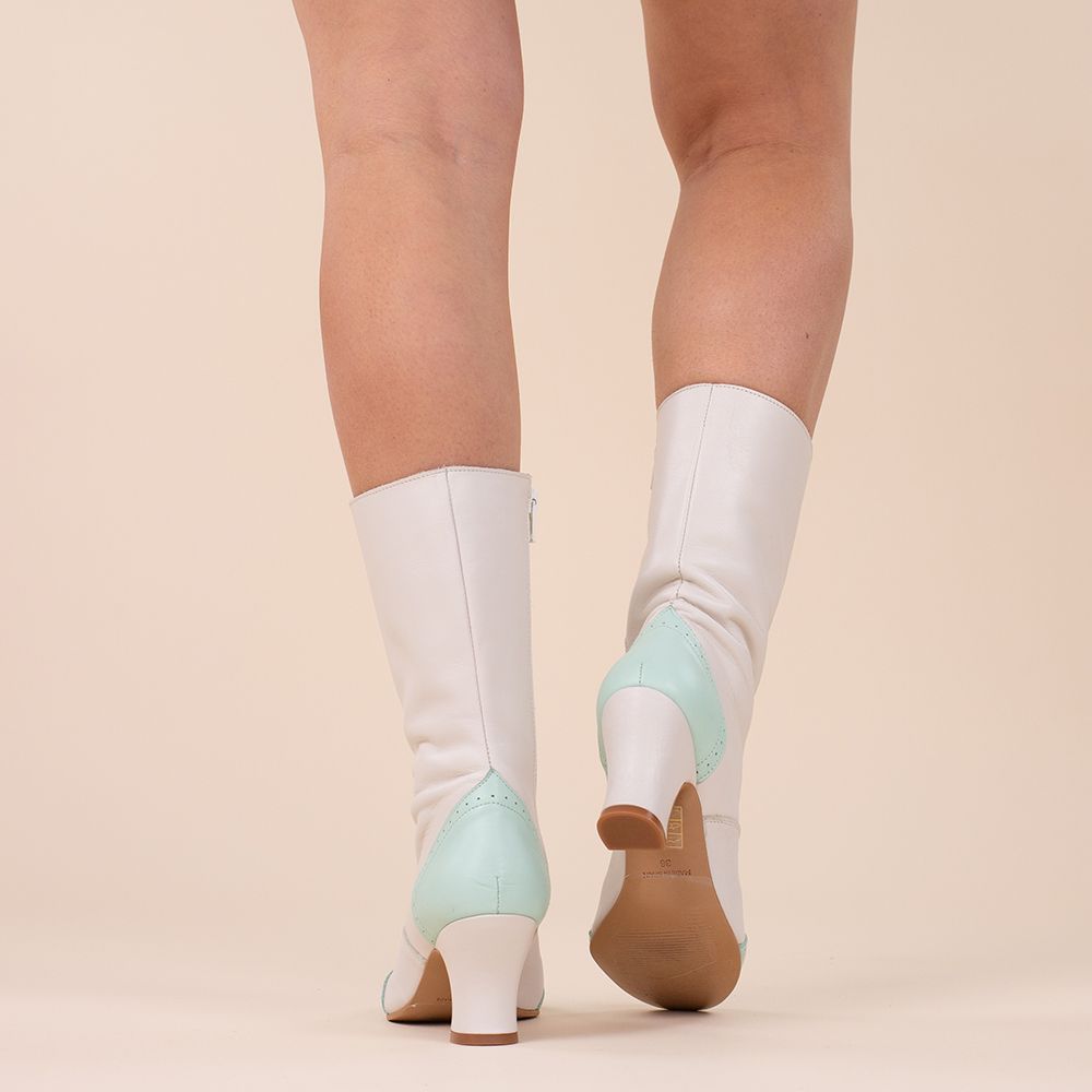 La Pintura Retro boots Xiomara mint