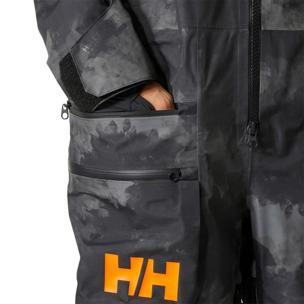 Combinaison de ski HELLY HANSEN CHUGACH INFIN PRINTED SUIT BLACK MARBLE