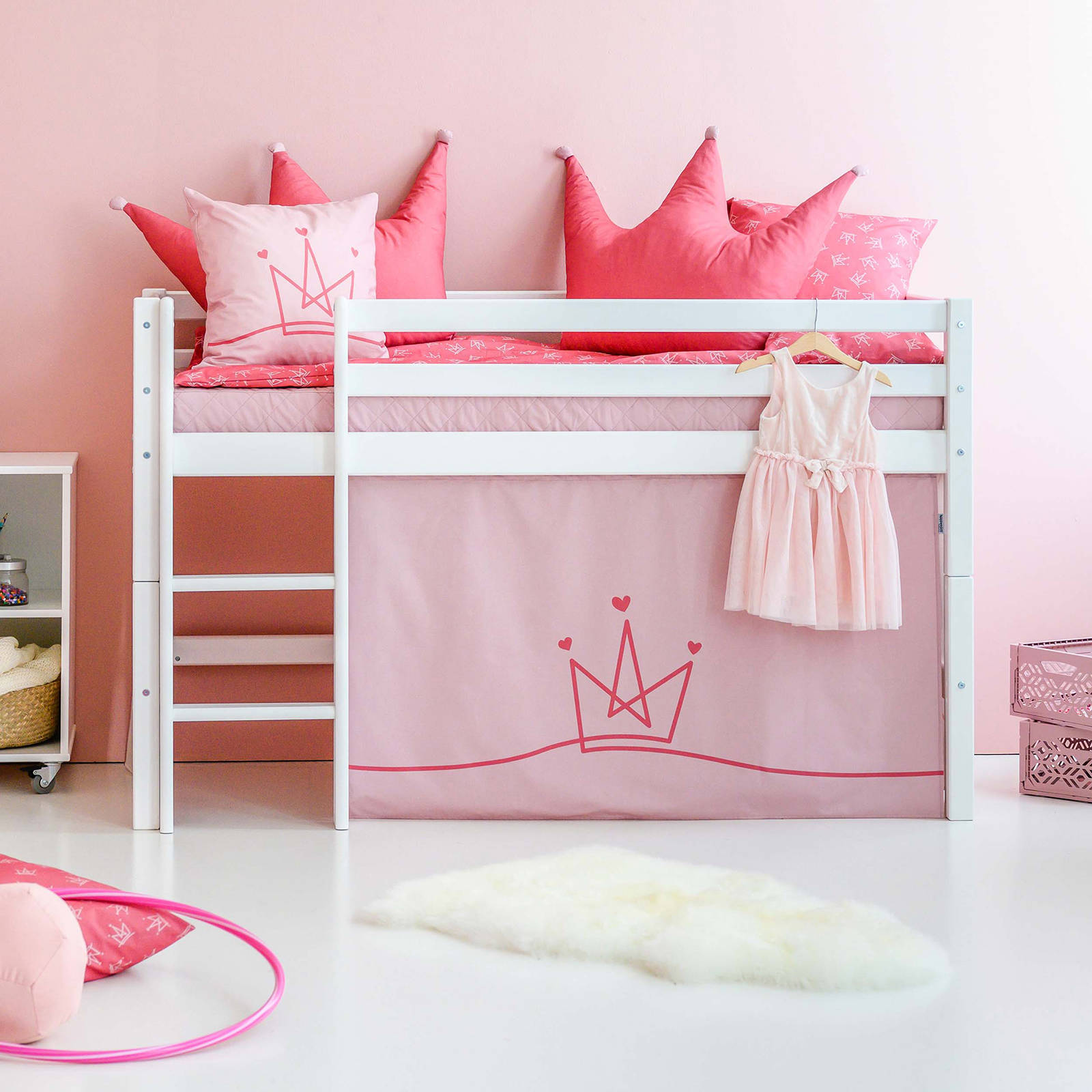 Hoppekids gordijn hoogslaper Princes (70x160 cm)