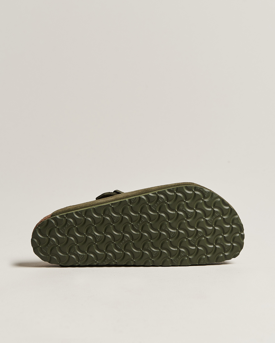BIRKENSTOCK Boston Classic Footbed Thyme Green Suede
