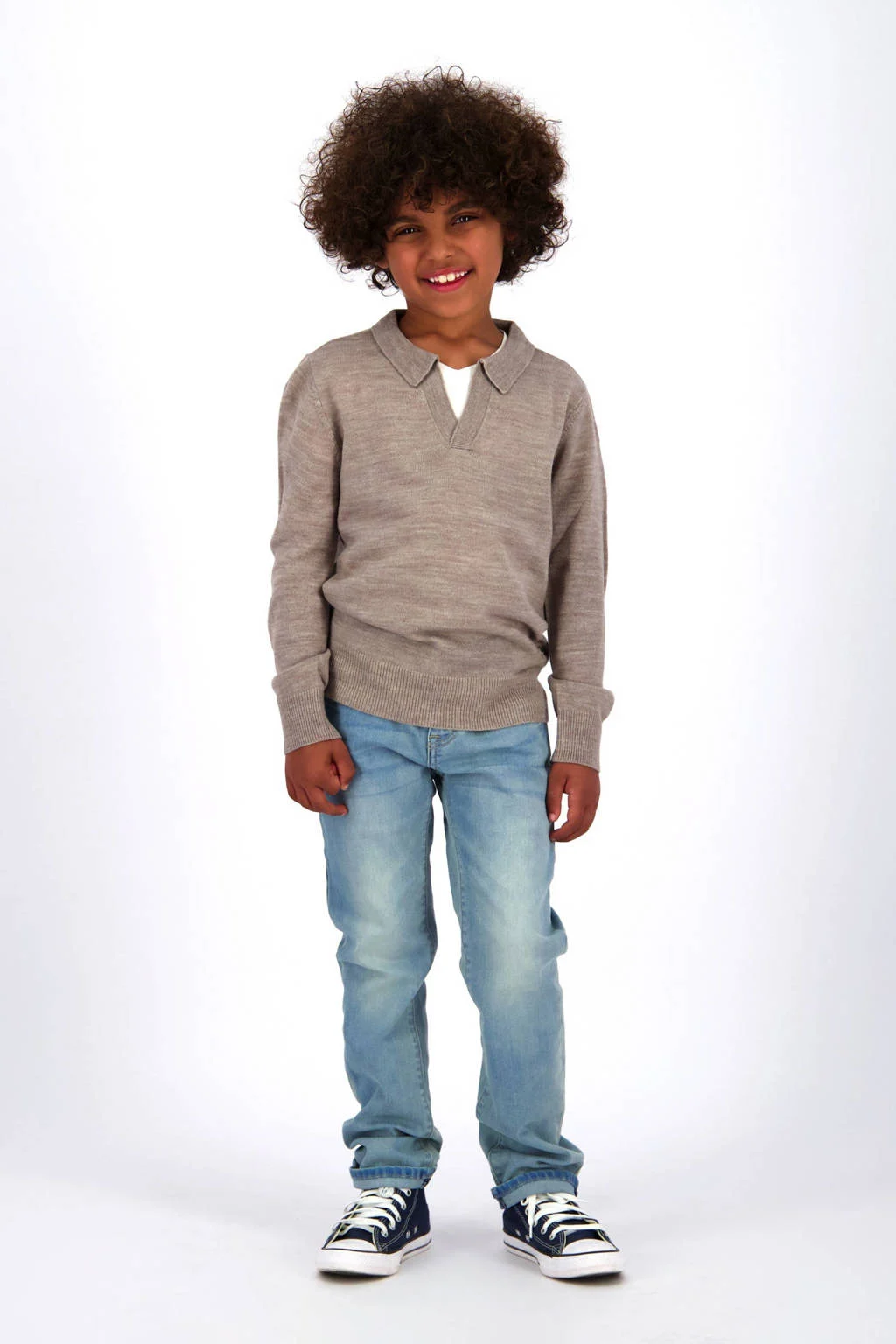 Vingino pullover zand fijn gebreid