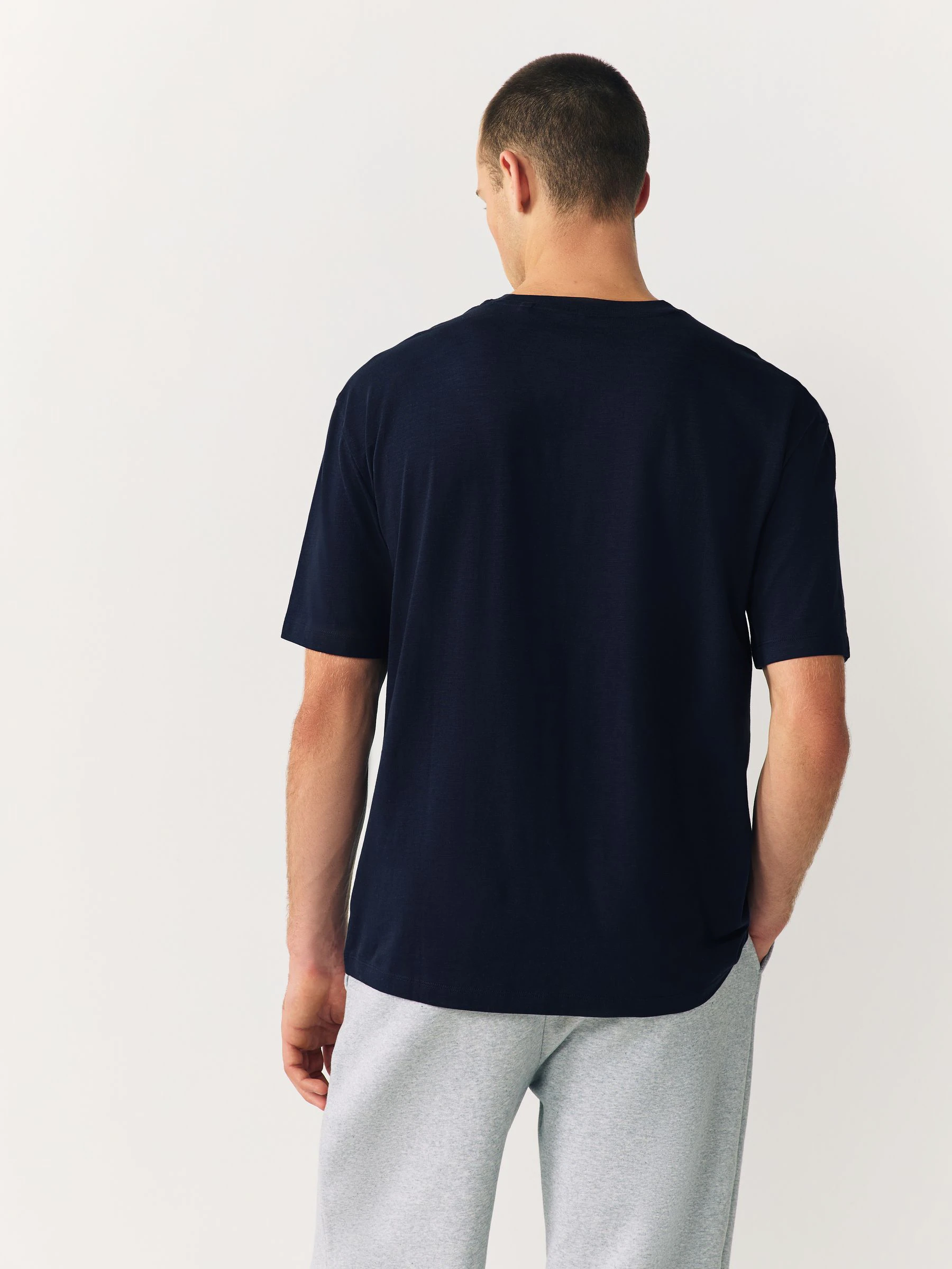 Marineblauw Snoopy - Normale Pasvorm - Kerstmis T-shirt met grafische print