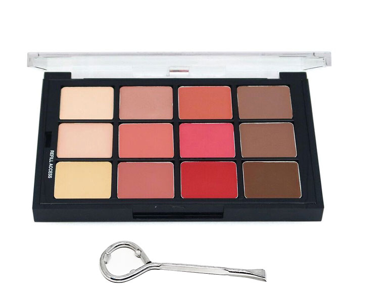 Ben Nye - STP11 Blush+Contour Creme Colors, 12er Palette