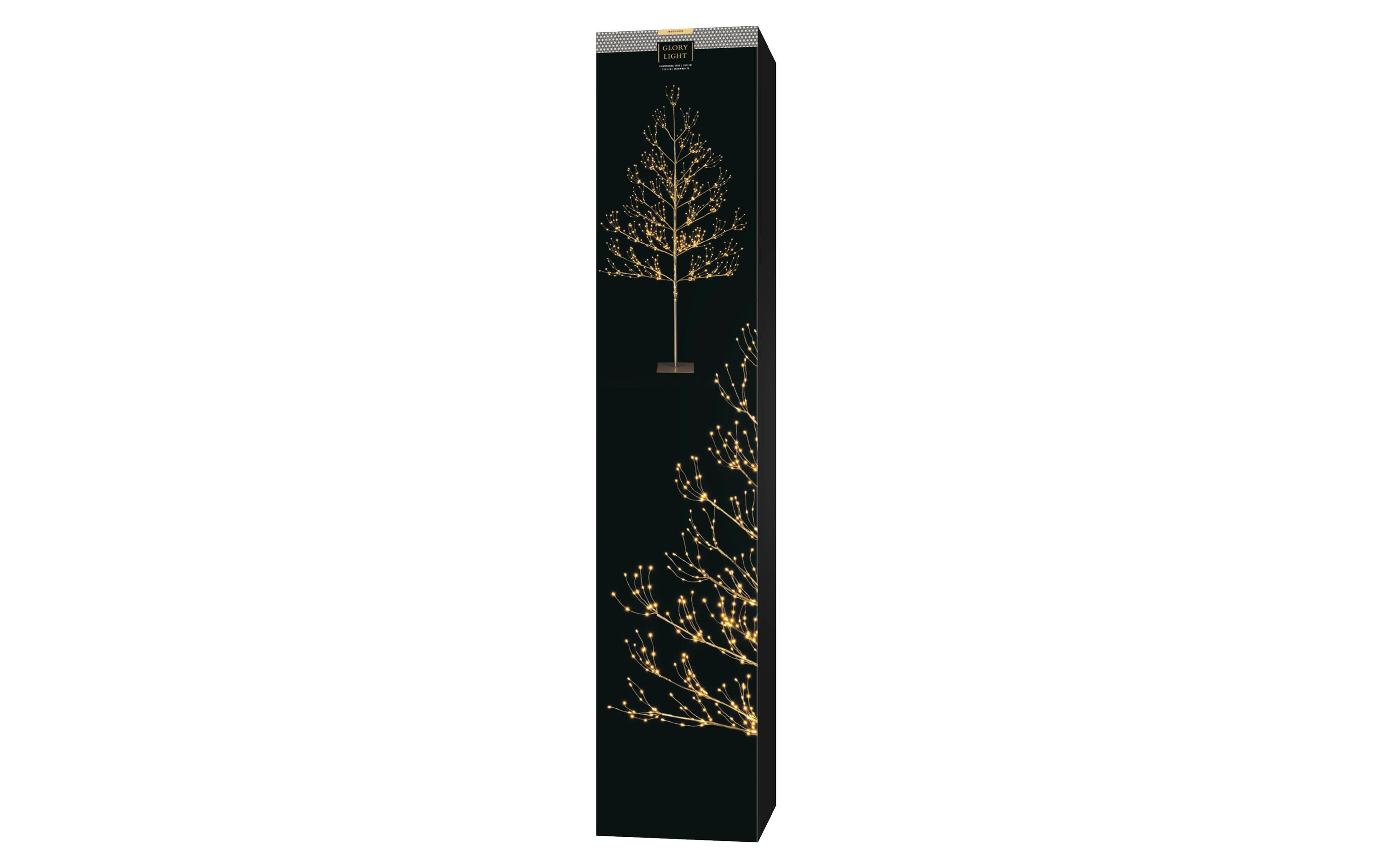 Baum Champagne, 750 LEDs, 180 cm<br>Weihnachtsbaum mit Beleuchtung