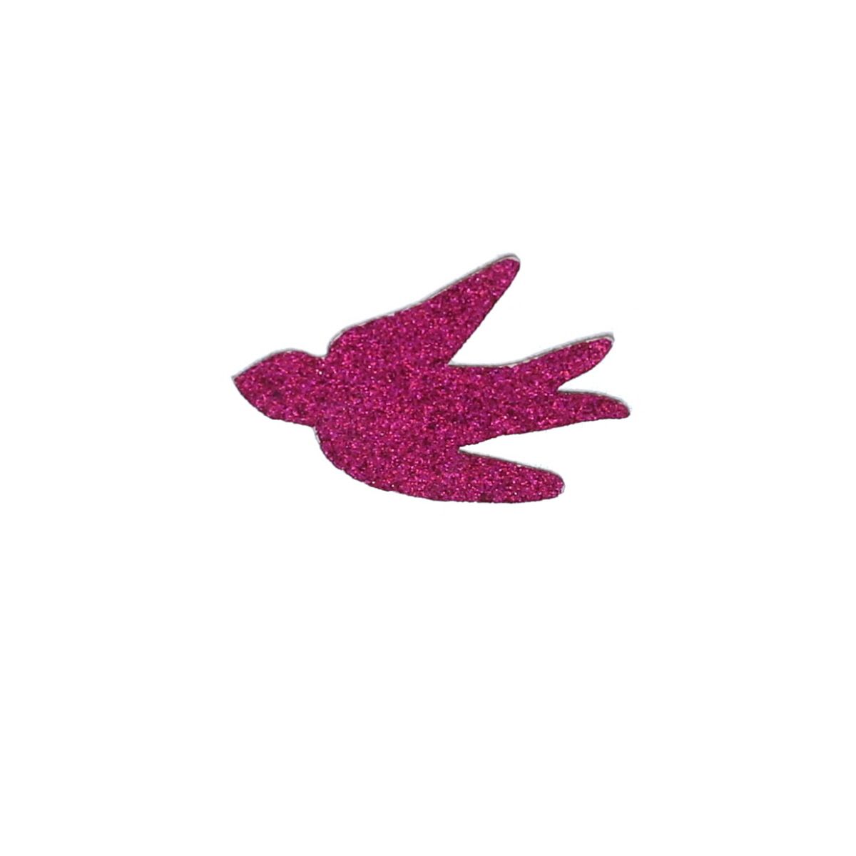 Broche oiseau paillettes rose Roodoudou