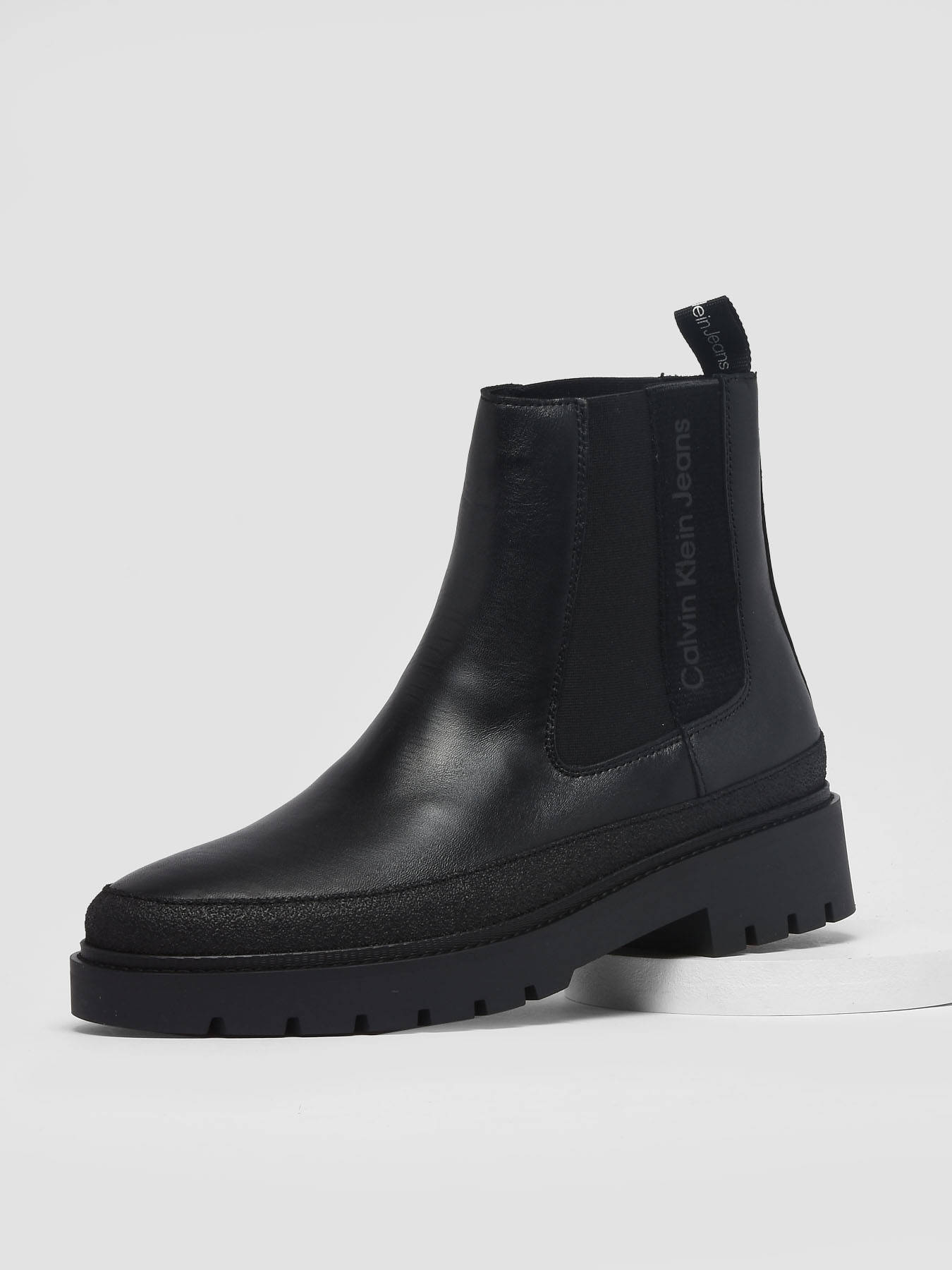 Chelsea boots Combat Mid en cuir CALVIN KLEIN JEANS