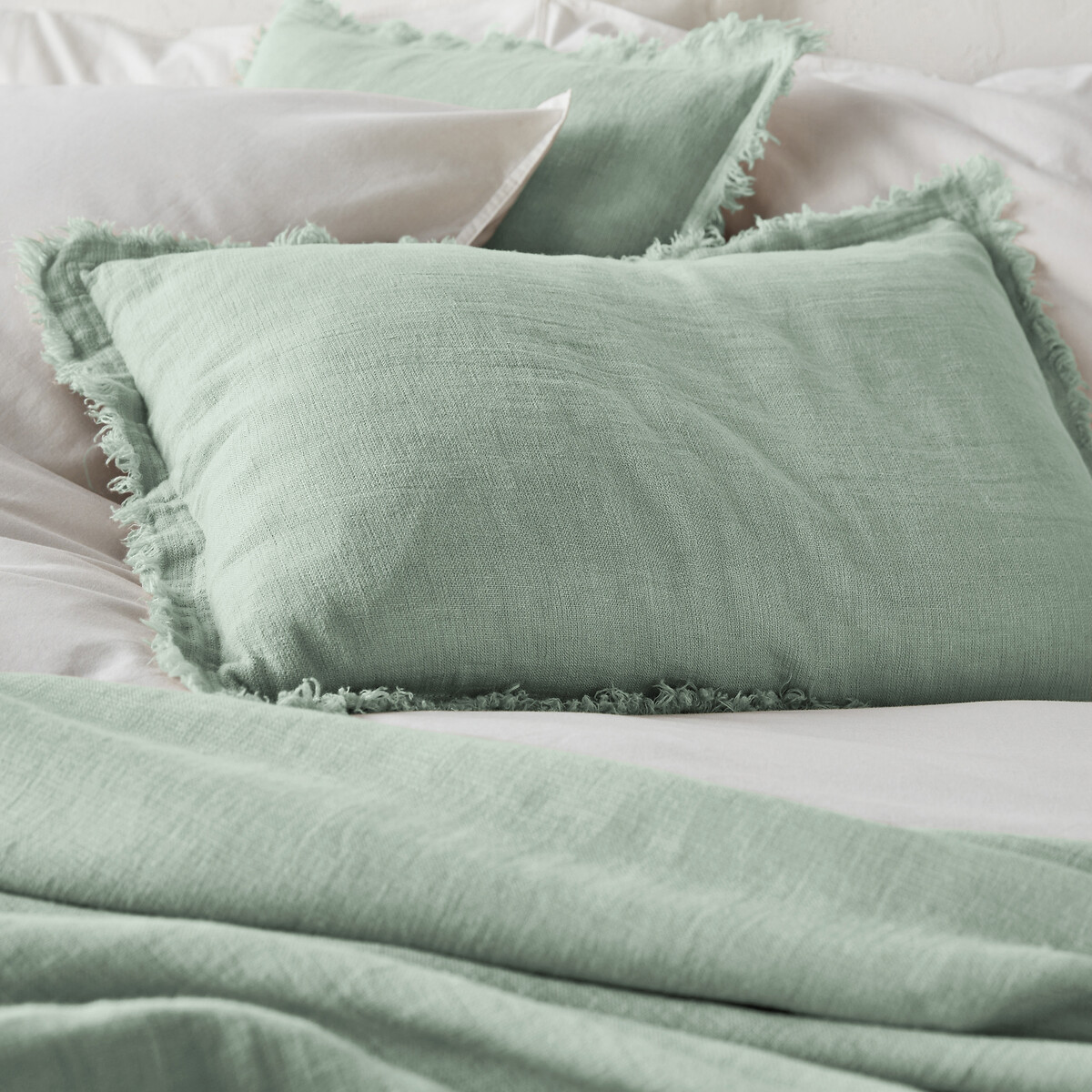 LA REDOUTE INTERIEURS<br>Colcha de linho lavado, Linange