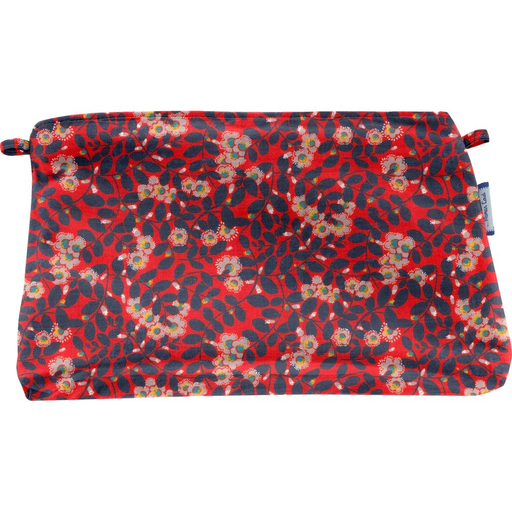 Pochette Tissu Feuillage Vermillon