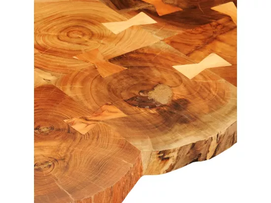 Table basse 35 cm 6 troncs Bois