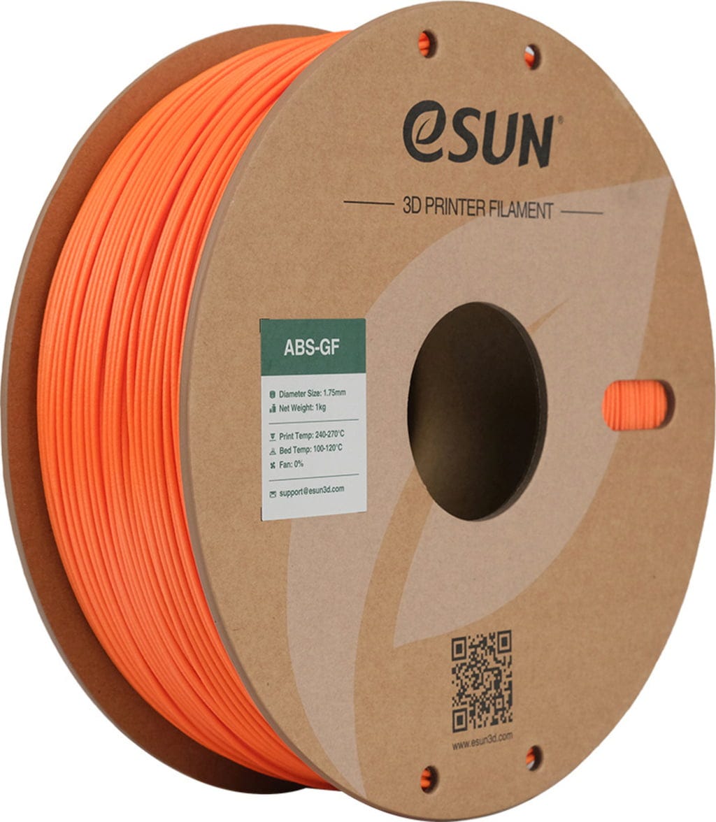 eSUN  ABS-GF Orange, 1,75 mm / 1000 g    Mit Glasfasern verstärktes ABS