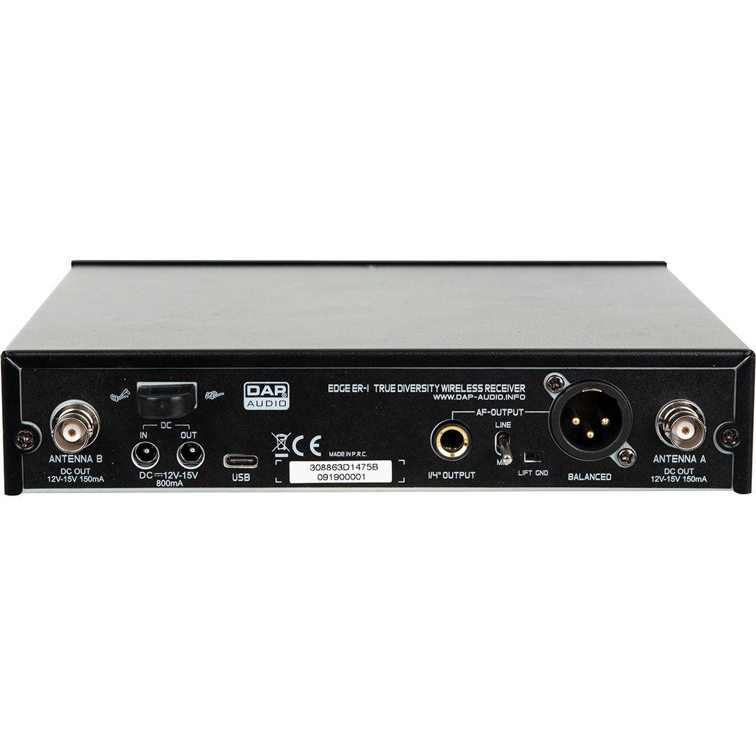 DAP EDGE EBS-1 draadloos beltpack systeem (606-668 MHz)