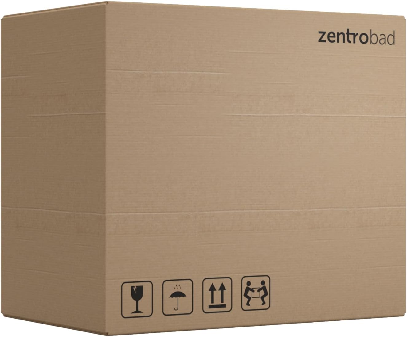 Premium Handwaschbecken mit Unterschrank 40 cm anthrazit matt lackiert