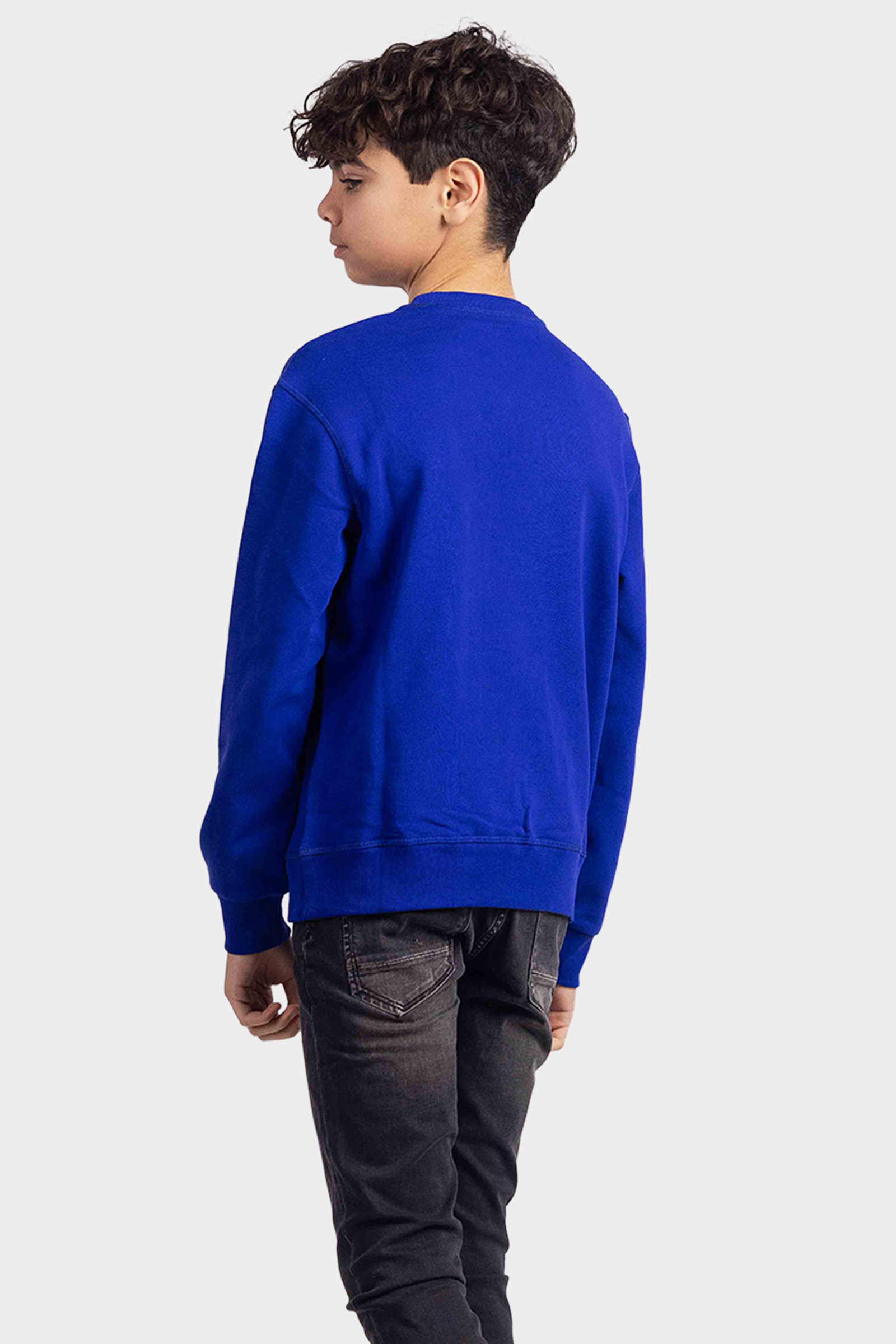 Dsquared2 Relax Felpa Sweater Kids Blauw/Wit