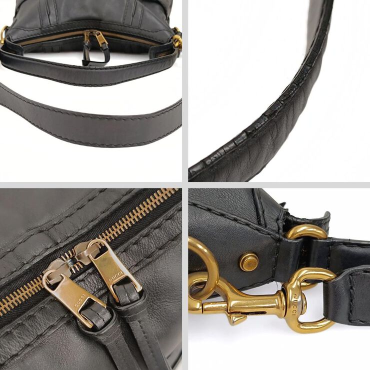 Gucci Vintage Gucci Shoulder Bag Black