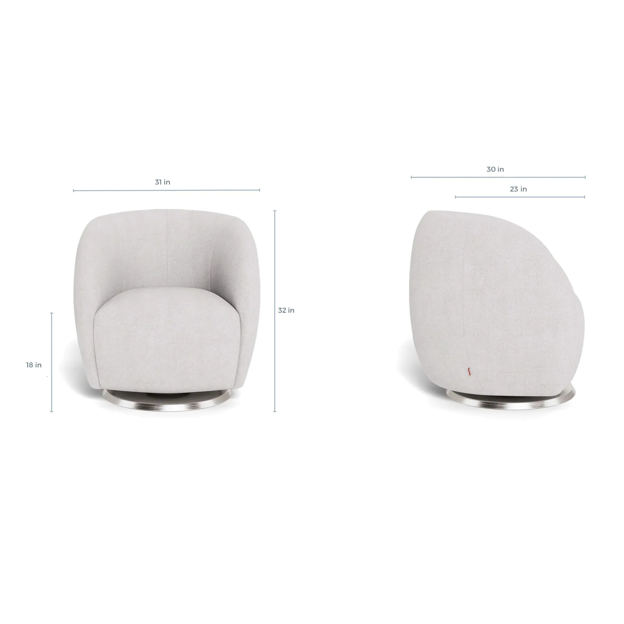Monte Fauteuil Berçant et Pivotant Gem - Sand  Or
