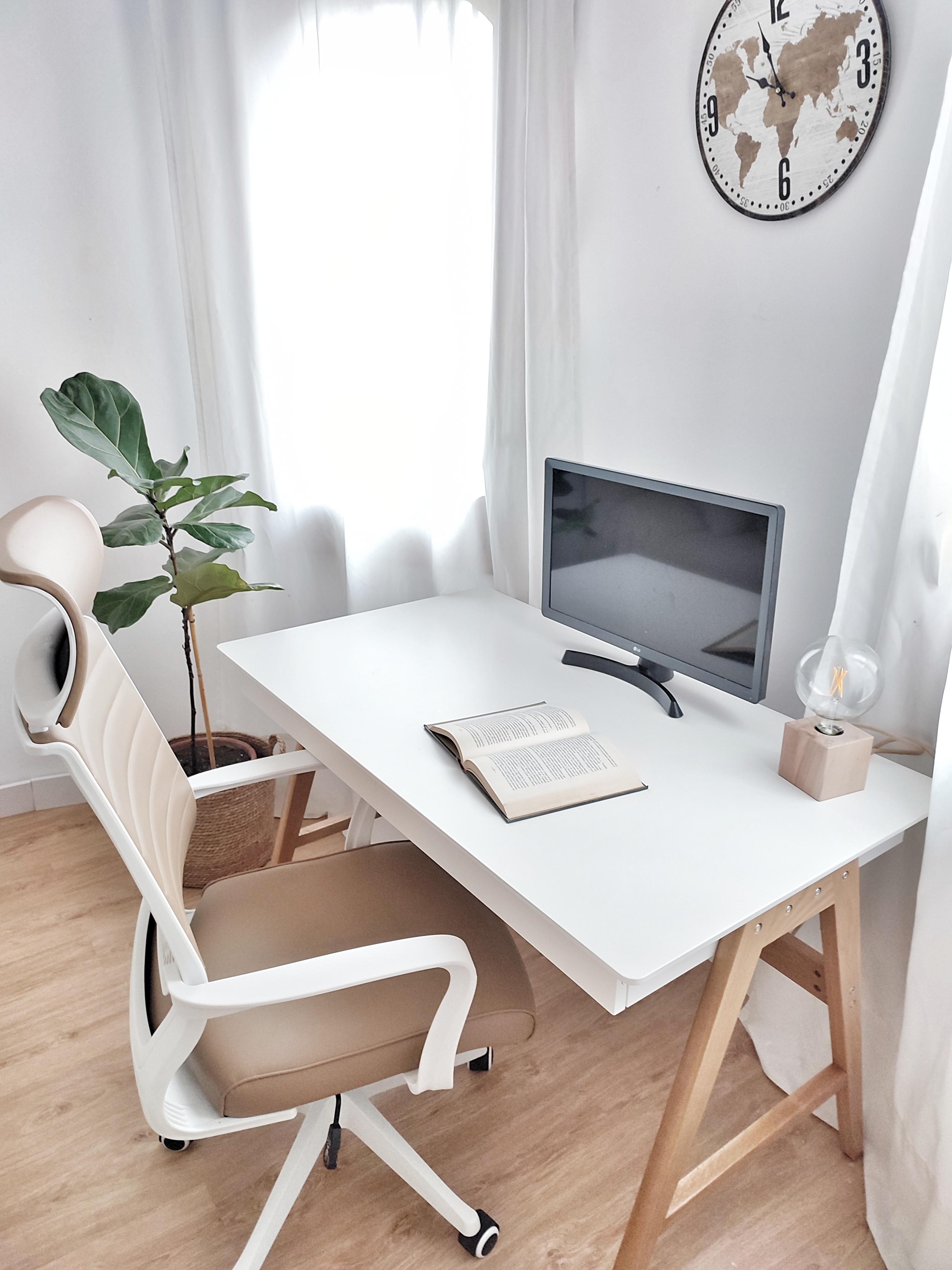 Bureau SHESLAY Wit 120 cm 70 cm met lades