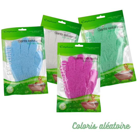 Gants exfoliants soin de beauté Estipharm