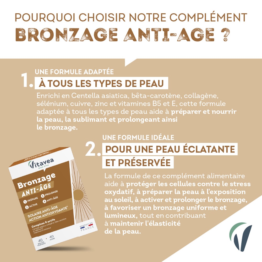 Cure anti-âge & bronzage - Vitamines & minéraux - 40 jours