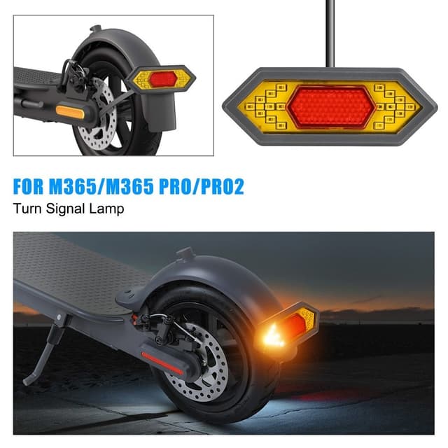 Til Xiaomi M365 Baglygte Blinklys LED Scooter Baglygte