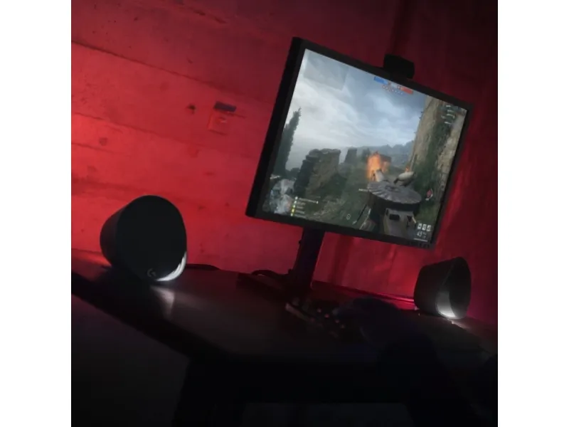 Logitech G560 - Højttalersystem - til PC - 2.1-kanal - trådløs - Bluetooth - USB - 120 Watt (Total)
