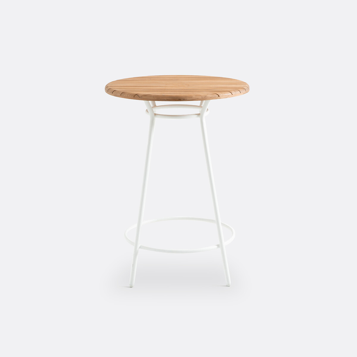 LA REDOUTE INTERIEURS<br>Mesa alta para jardim em alumínio e teca, Chassagne