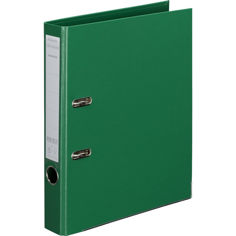 Classeur à levier cartonné Esselte Chromos Plus A4 - Dos 5 cm couleurs assorties classiques