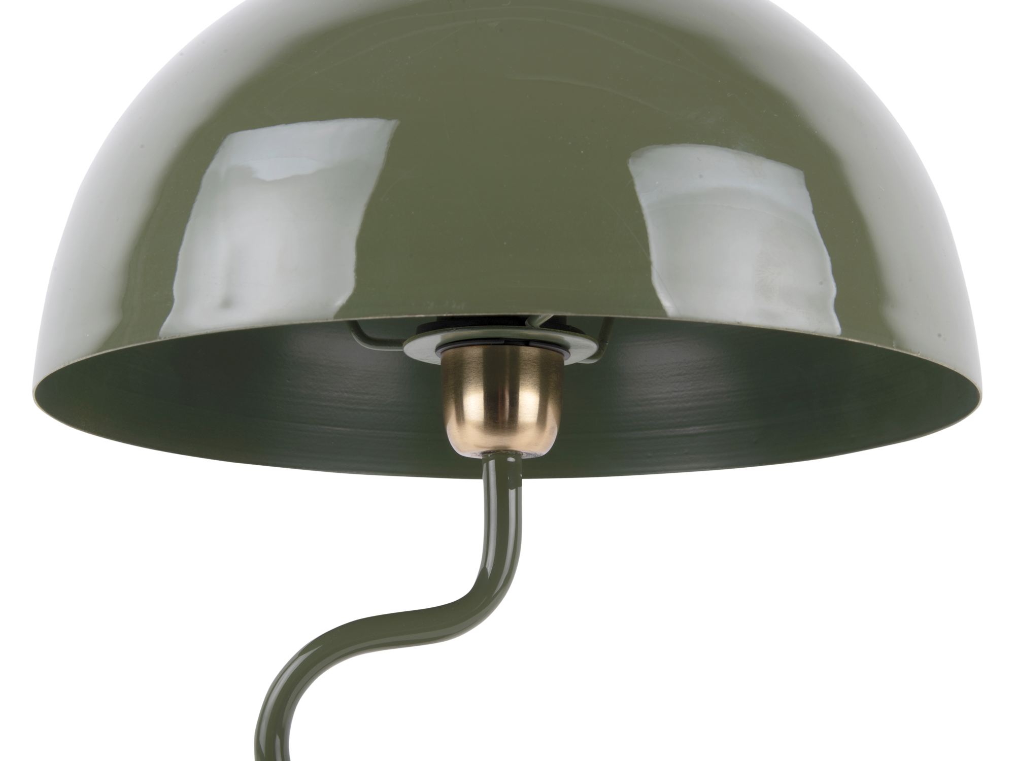 Table lamp Twist enamel jungle green