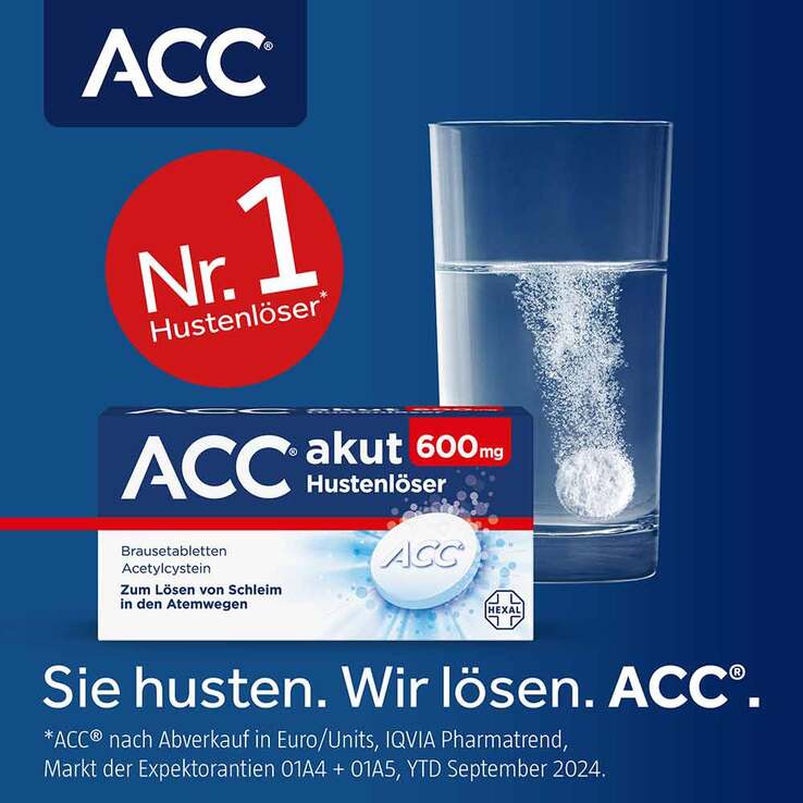 ACC akut 600 mg Hustenlöser, Brausetabletten, 2x40 St