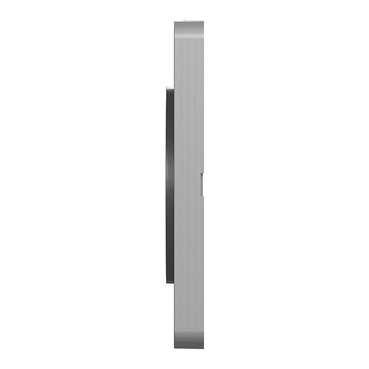 Plaque de finition double Schneider Electric Odace Touch aluminium brossé