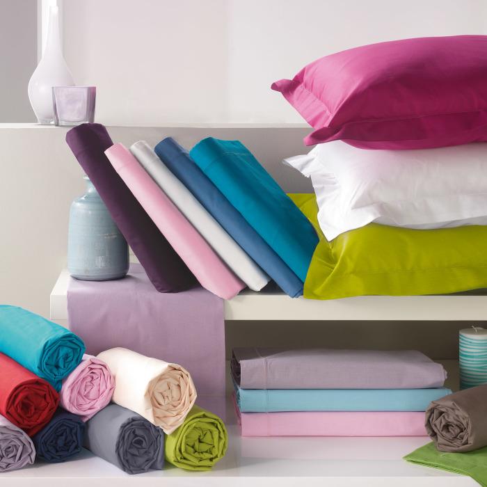 DRAP PLAT 2 PERSONNES 240X300CM LINA GRIS SOURIS