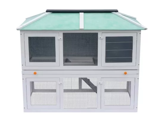 Cage double pour animaux Bois