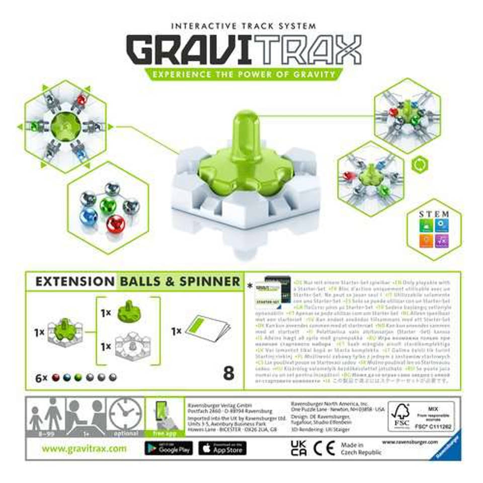 Ravensburger GraviTrax uitbreidingsset Balls & Spinner