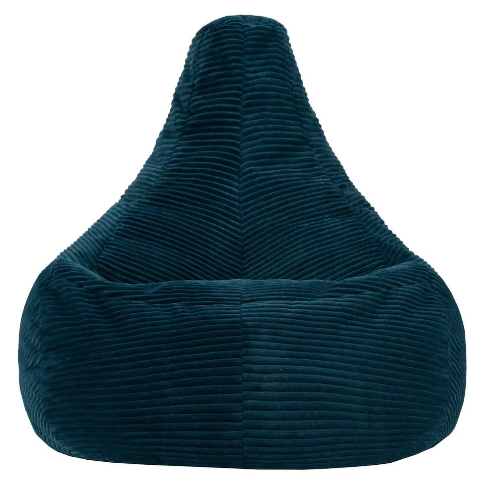 icon - Dalton XL Zitzak Fauteuil - Gaming - Ribfluweel - Blauwgroen