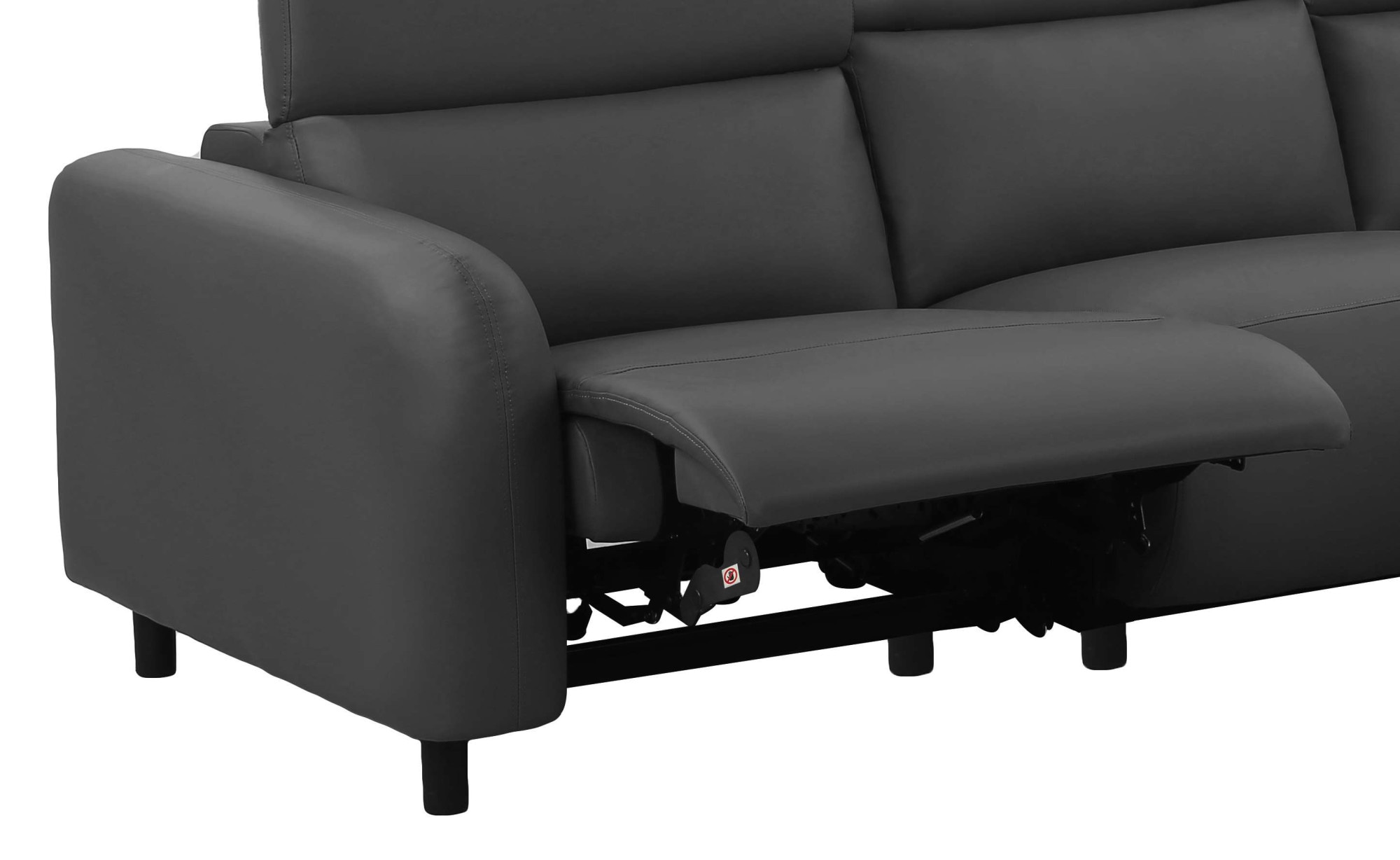Home affaire 3-Sitzer »SKAANE Lederoptik, 229 cm, manuelle-u. elektrische Relaxfunktion« Relax-Funktion in 2 Sitzen, Kopfteilverstellung, Federkernpolsterung