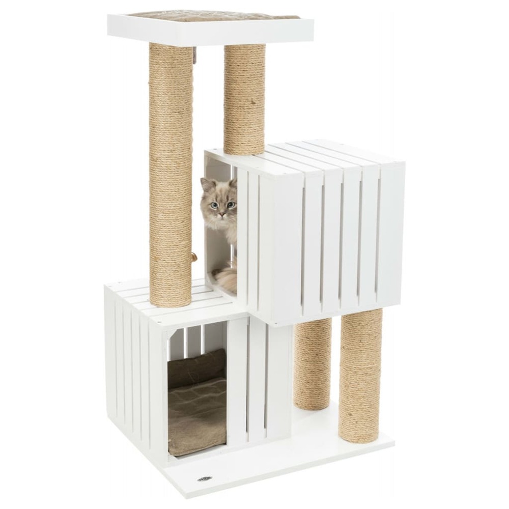Griffoir pour chats be nordic skadi blanc et sable