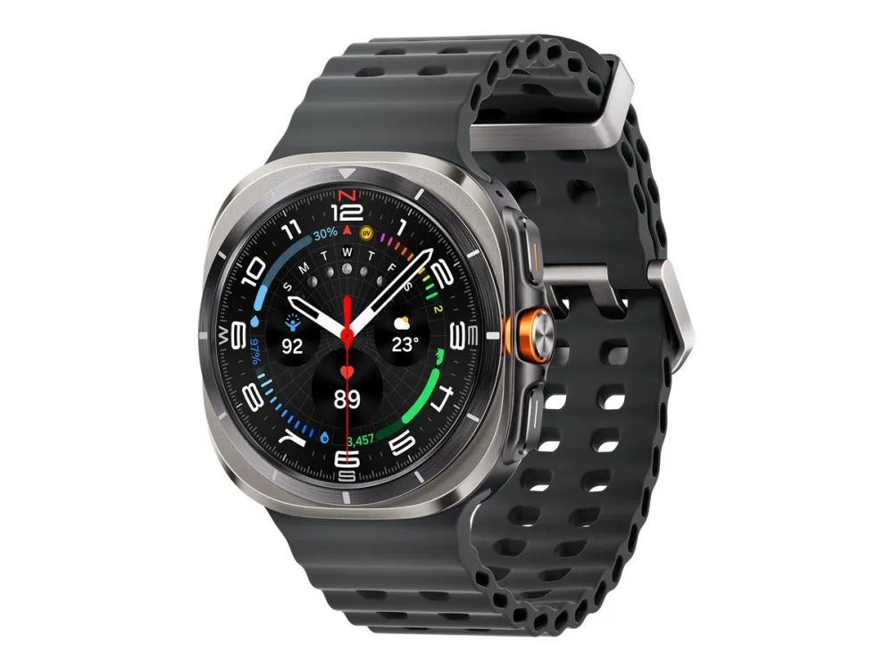 Samsung | Galaxy Watch Ultra - Titanium Silver (Dark gray strap)
