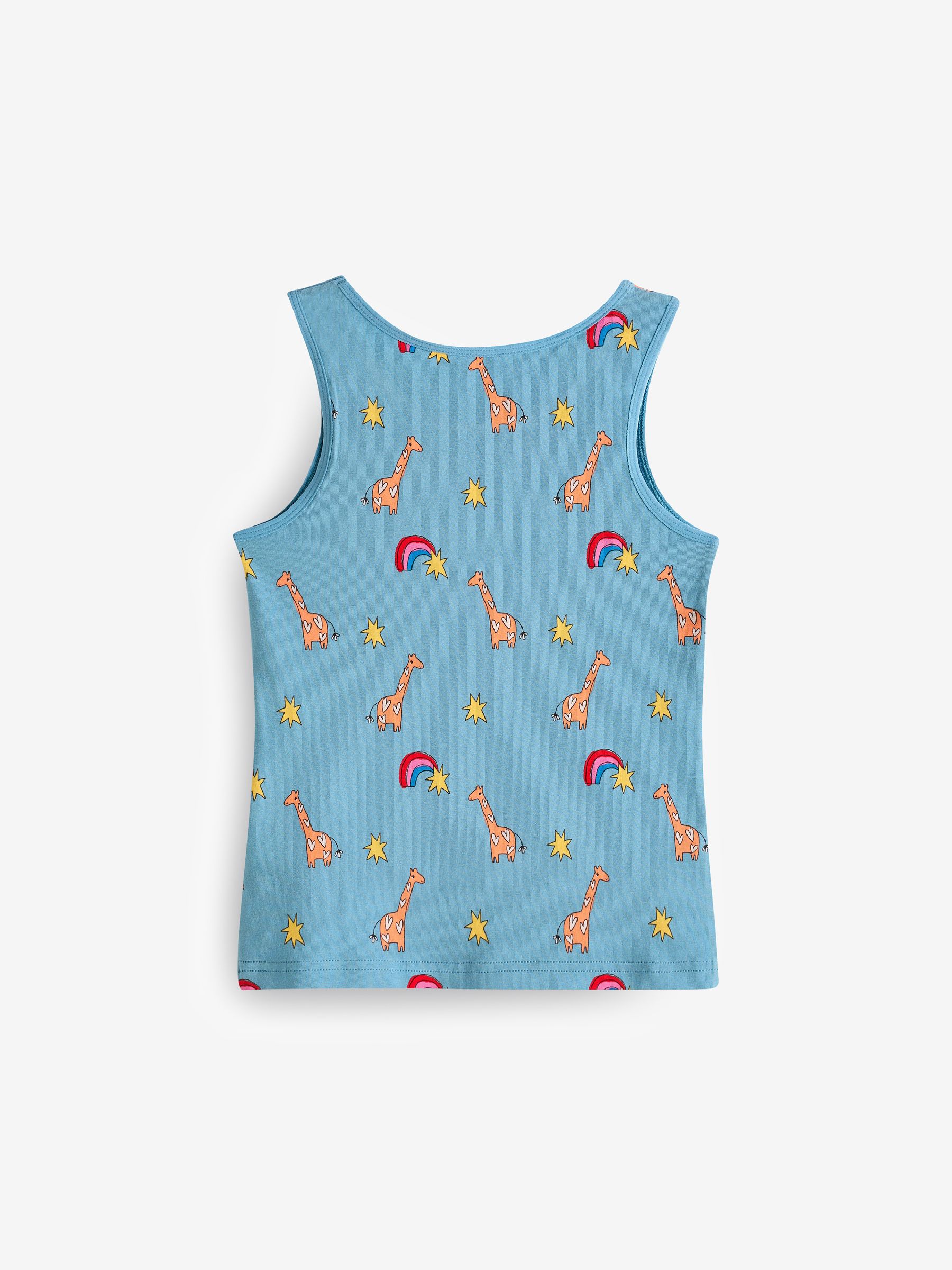 Roze/blauw - Set van 3 hemdjes met feeënprint (1,5-16 jr)